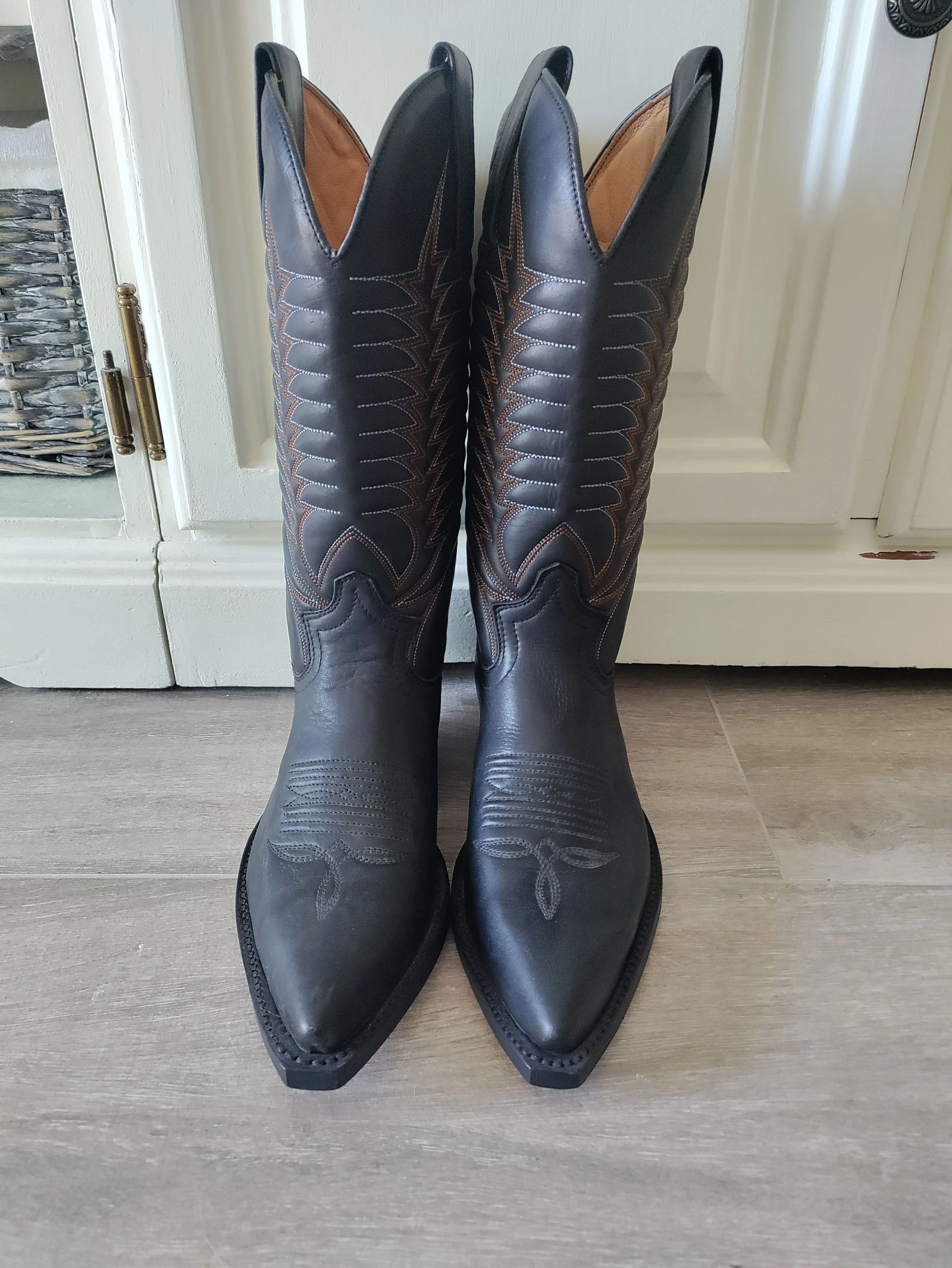 Mosquito Boots cowboy negras piel – Eu 36 – Nuevas sin estrenar – photo 3